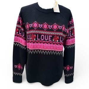 🆕 JOHNNY WAS The Fairisle Wool Sweater Cashmere Pullover